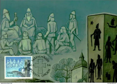 A5927 Åland Aland maximum card 1986