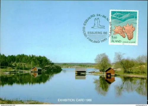 A5927 Åland Aland exibition maximum card 1986