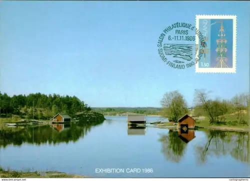 A5927 Åland Aland exibition maximum card 1986