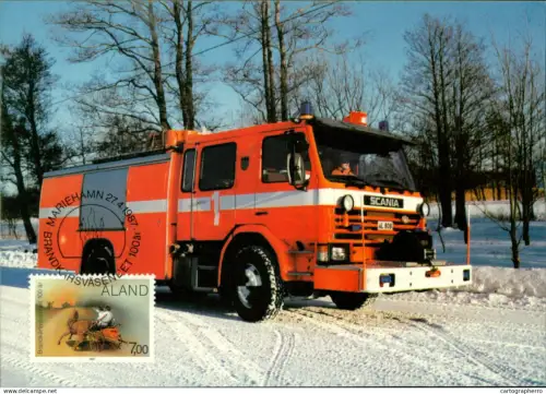 A5927 Åland Aland fire brigade maximum card 1987