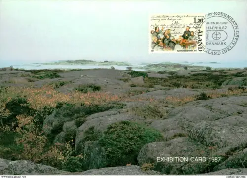 A5927 Åland Aland exhibition maximum card 1987