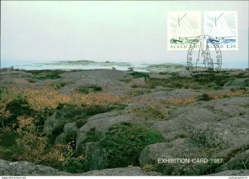 A5927 Åland Aland exhibition maximum card 1987