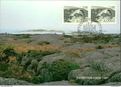 A5927 Åland Aland exhibition maximum card 1987