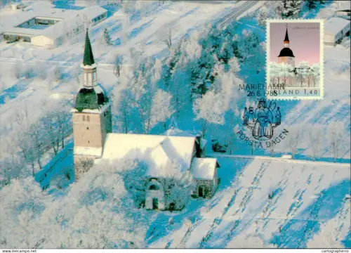 A5927 Åland Aland church maximum card 1985
