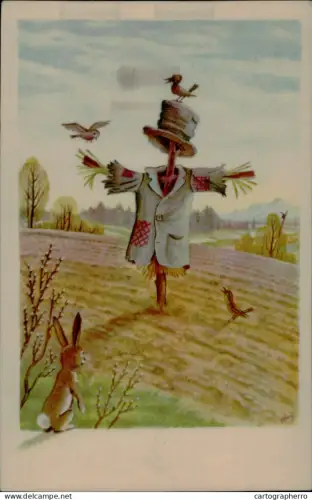 A5926 Scarecrow postcard