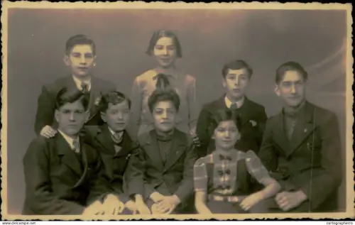 A5926 Photographic postcard anonymous children souvenir