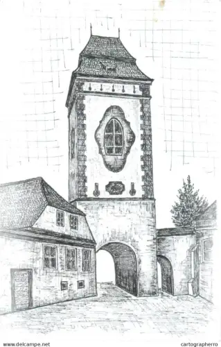 A5397 Romania Medias Trumpet Tower