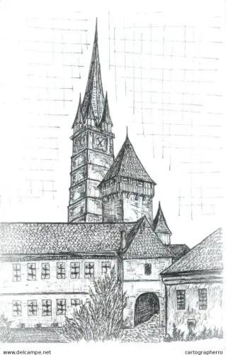 A5397 Romania Medias Turnul Bisericii Sf Margareta