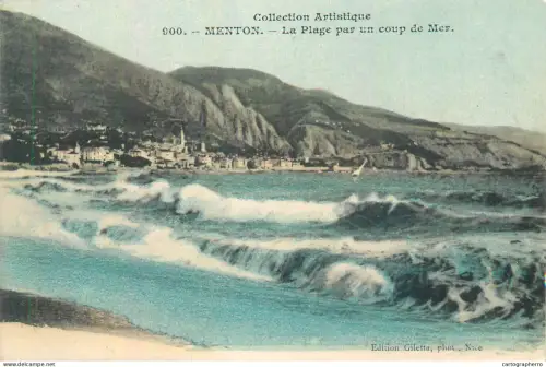A5854 Menton la plage