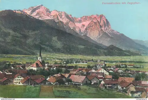A5854 Partenkirchen mit Zugspitze