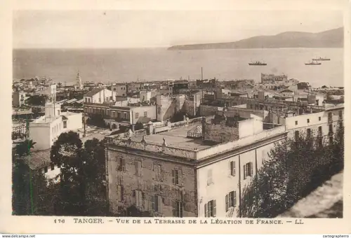 A5854 Tanger vue de la terrasse de la Legation de France