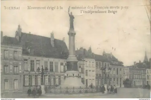 A5854 Tournai monument erige a la memoire des Francais morts pour l`Independance Belge