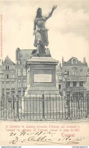 A5854 Tournai Christine de Lalaing d`Epinay 1902