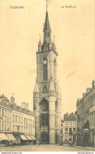 A5854 Tournai Le Beffroi 1914