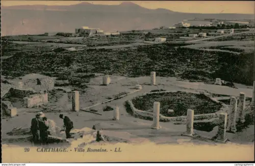 A5925 Tunisia Carthage villa romaine