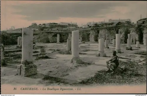 A5925 Tunisia Carthage basilique Bysantine