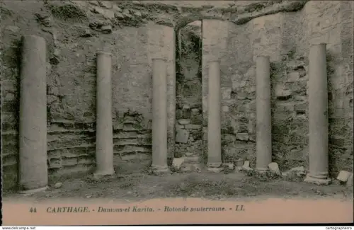 A5925 Tunisia Carthage Damous-el Karita rotonde souterraine