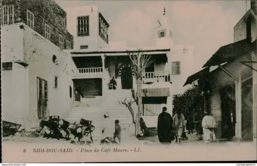 A5925 Tunisia Sidi Bou Saïd cafe maure