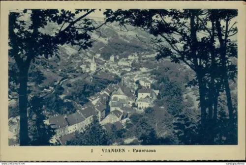 A5925 Vianden panorama cpa