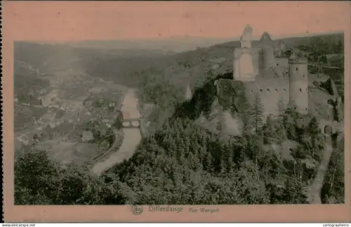 A5925 Differdange rue Wangert cpa