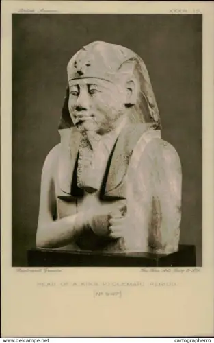 A5925 Portrait Statues of Kings and Queens of Egypt in the British Museum - Ptolemaic King