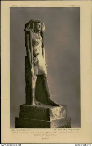 A5925 Portrait Statues of Kings and Queens of Egypt in the British Museum - Khaemuas