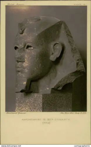 A5925 Portrait Statues of Kings and Queens of Egypt in the British Museum - Amenemhat III