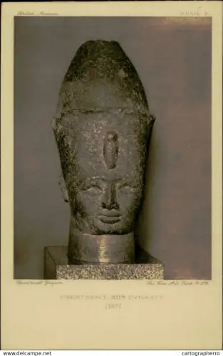 A5925 Portrait Statues of Kings and Queens of Egypt in the British Museum - Usertsen I