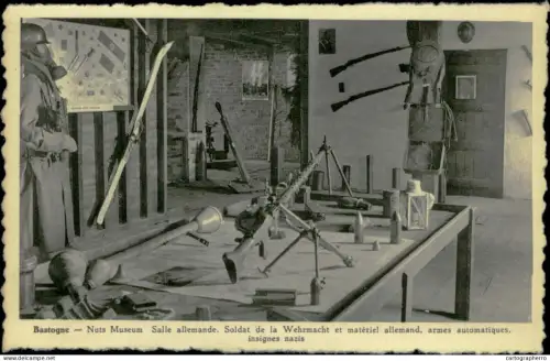 A5925 Bastogne Nuts Museum salle allemande soldat de la Wehrmacht