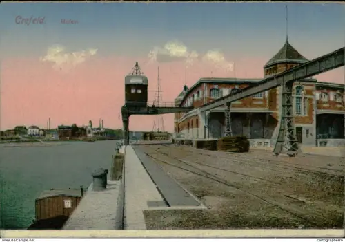 A5925 Germany Krefeld Hafen AK