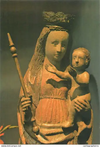 A5402 Religious fine art Germany Leitershofen Diozesan Exerzitienhaus Gotische Madonna Hauskirche