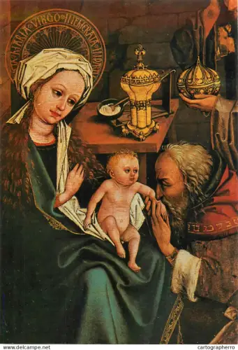 A5402 Religious fine art Germany Nurnberg St Lorenzkirche Dreikonigsaltar Ausschnitt der Mitteltafel