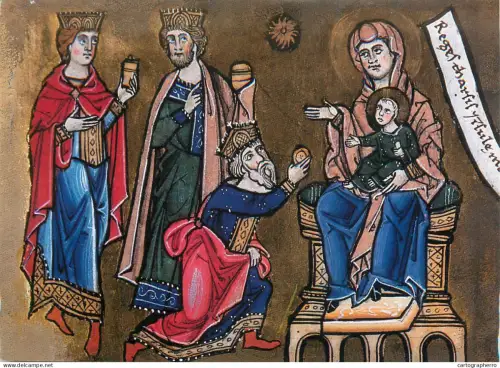 A5402 Religious fine art Anbetung der Heilige Drei Konige