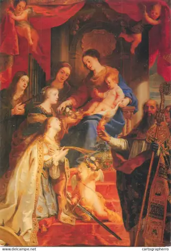 A5401 Religious fine art Maria with the Child and the Saints Gaspard de Crayer painting