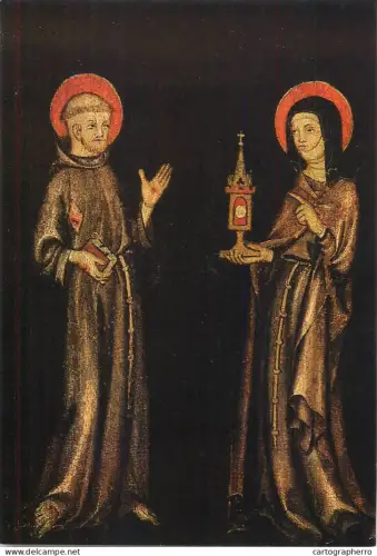 A5401 Religious fine art Germany Maria Laach Franziskus und Klara