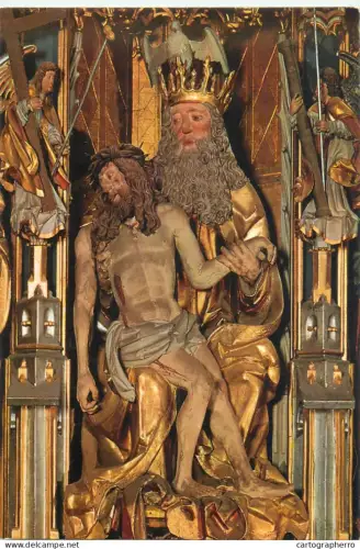 A5401 Religious fine art Schnatterpeckaltar in Niederlana Der Gnadenstuhl aus dem Schrein