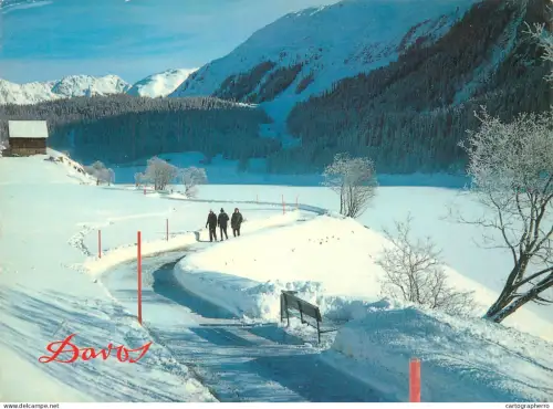 A5400 Switzerland Davos Wanderweg am Davosersee