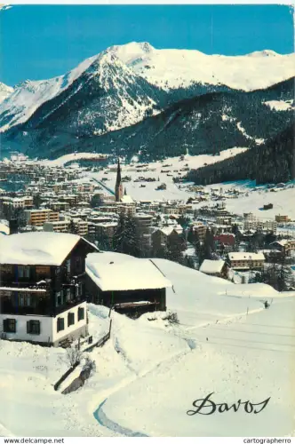 A5400 Switzerland Davos winter scenery panoramic view