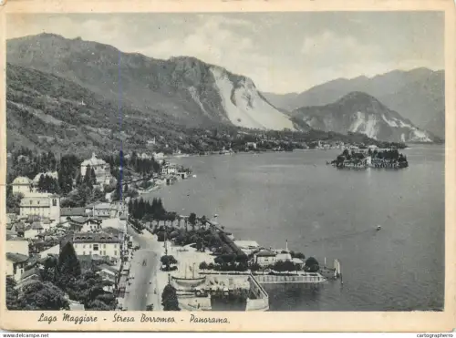 A5399 Italy Lago Maggiore Stresa Borromea panorama
