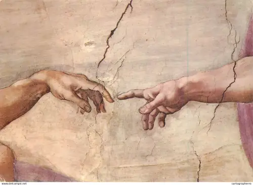 A5399 Vatican Sistine Chapel Creation of Man detail aspect