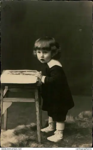 A5936 Baby child souvenir vintage photographic postcard