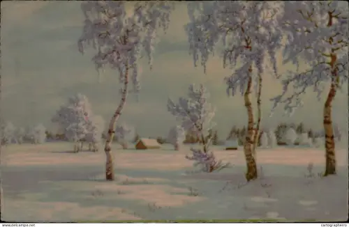 A5936 Winter Landschaft AK