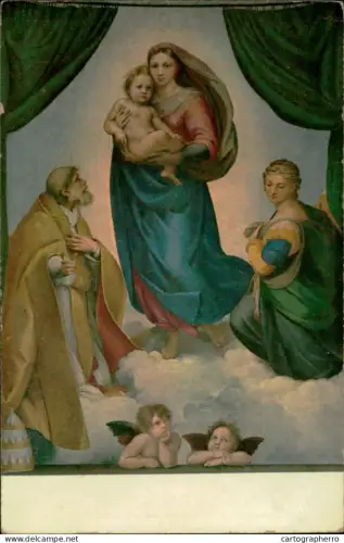 A5936 Religious fine art Raffael - Die Sixtinische Madonna