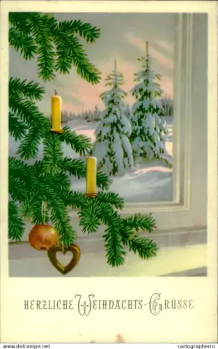 A5936 Weihnachts Grusse AK