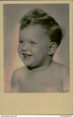 A5936 Children portraits Germany 1930s Real Photo Postcard