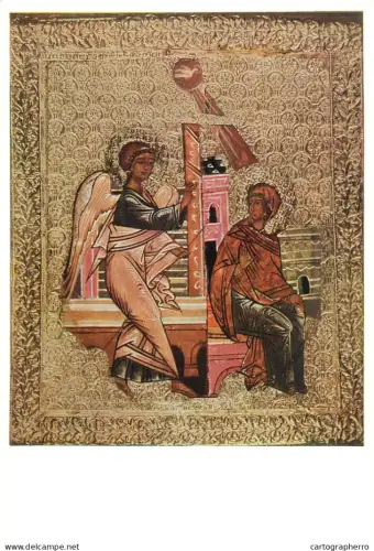 A5404 Religious fine art Verkundigung Russian icon um 1600