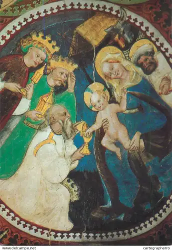 A5404 Religious fine art Anbetung der Konige um 1400