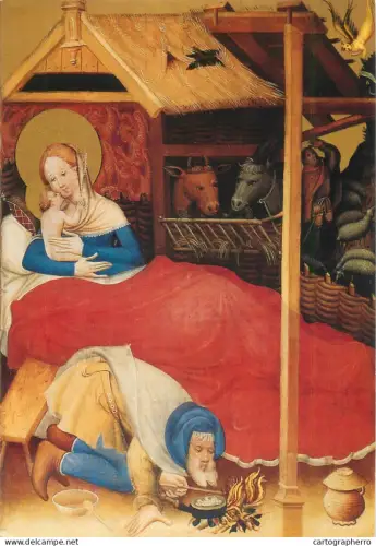 A5404 Religious fine art Bad Wildungen Stadtkirche Geburt Christi  Konrad v. Soest