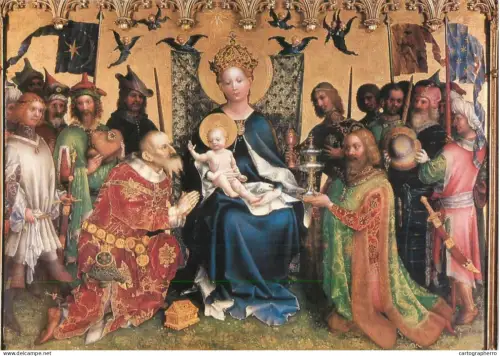 A5404 Religious fine art Adoration of Magi Stefan Lochner