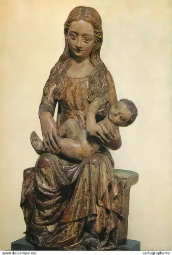 A5403 Religious fine art Maria mit Kind Mittelrhein um 1430